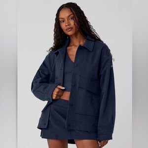 Alo Unisex One Up Jacket, Navy, Size S